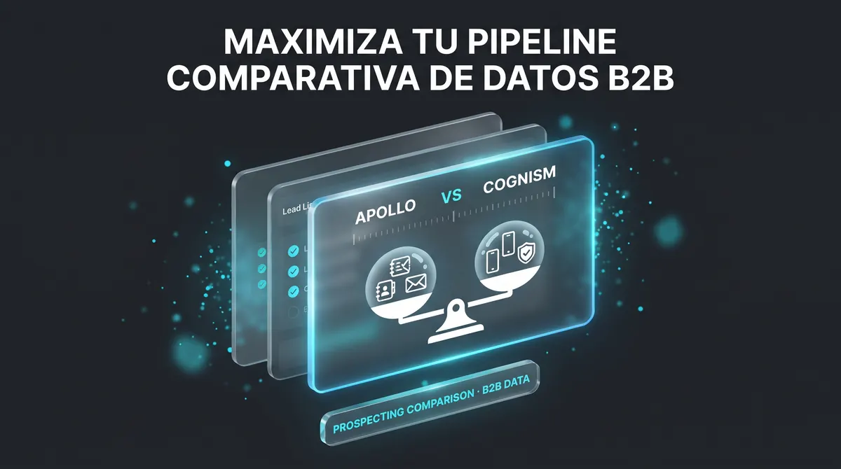 APOLLO.IO VS COGNISM. Cobertura de datos, teléfono móvil y RGPD para elegir tu herramienta de prospección B2B en España y la Unión Europea (2026)