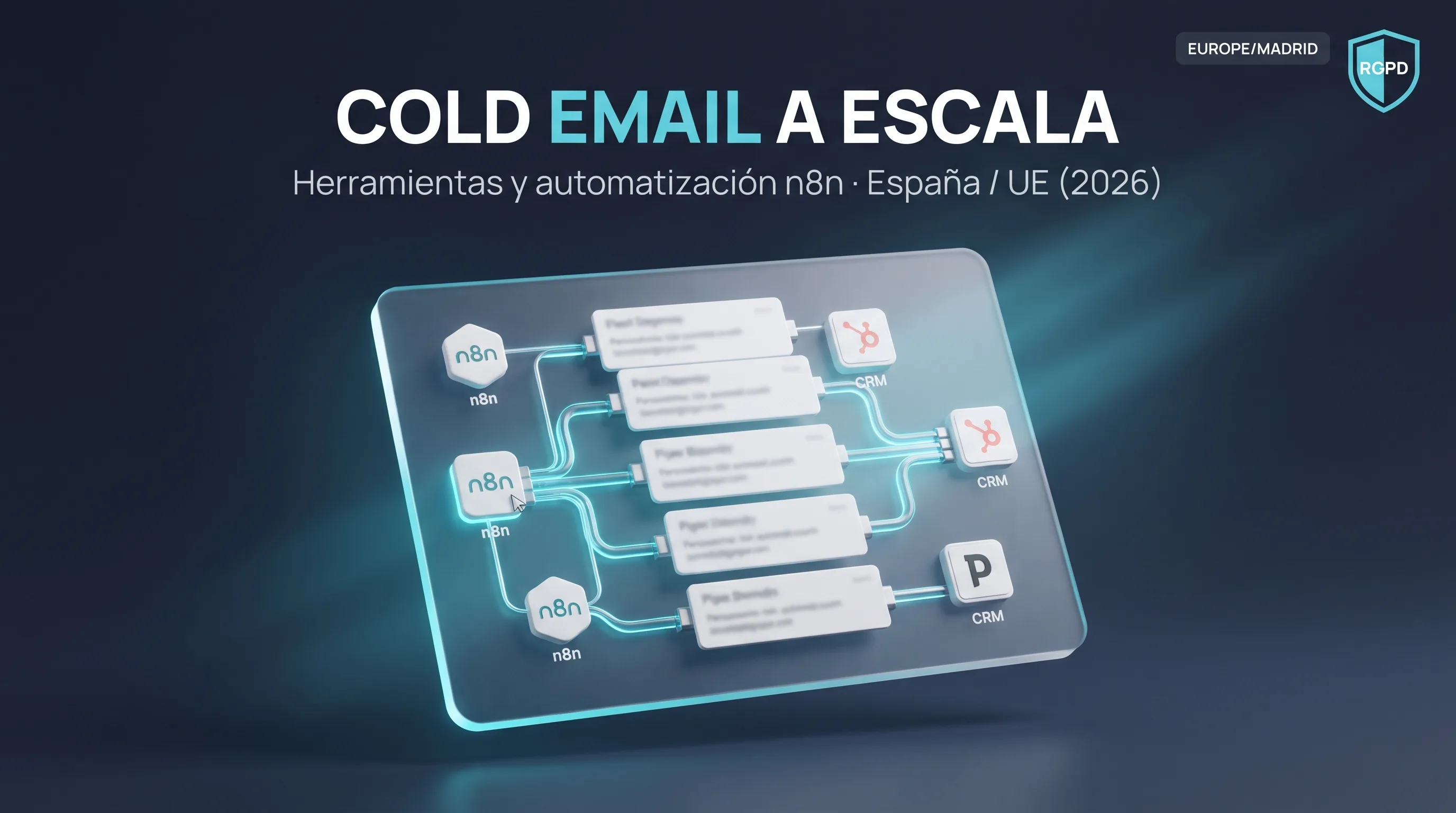 COLD EMAIL A ESCALA. Herramientas, warmup e infraestructura con n8n para outbound B2B en España y la Unión Europea (2026)