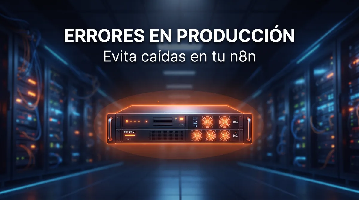 Errores comunes al desplegar n8n en producción: diagnóstico de proxy HTTPS, variables de entorno, persistencia Docker, webhooks públicos, colas Redis, límites de memoria y monitorización para automatización B2B en España y la Unión Europea