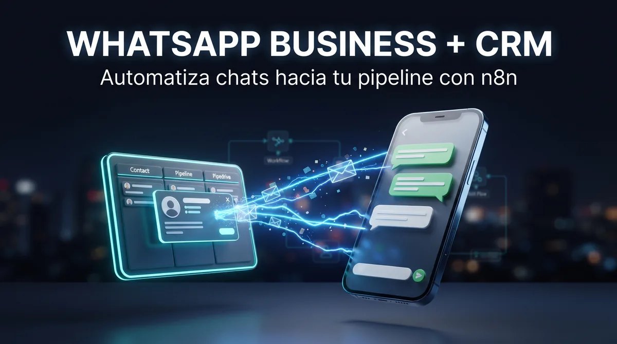 CADA MENSAJE DE WHATSAPP LLEGA AL CRM: automatización con n8n, Cloud API de Meta y Europe/Madrid para equipos de ventas B2B en España y la Unión Europea
