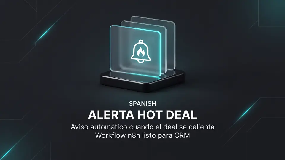 Aviso automático n8n cuando un lead se calienta en el CRM para equipos comerciales en España y la UE